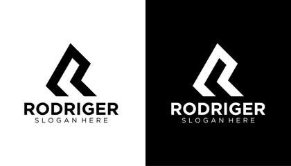 R letter logo design Vector. Graphic alphabet symbol for corporate business identity. Creative typographic icon concept.