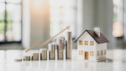 Real Estate Financial Health Visualization Backdrop
