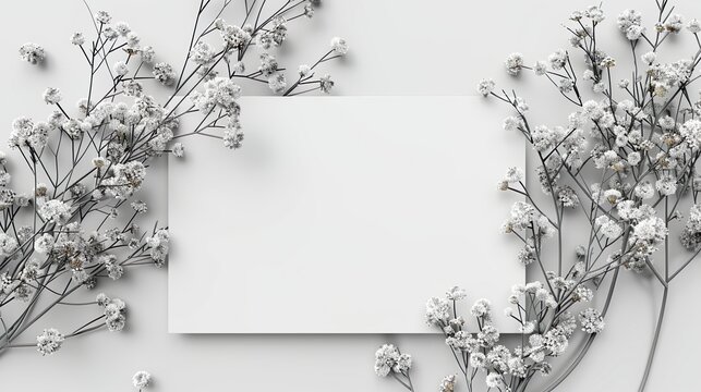 Maqueta de una nota en blanco con espacio para texto. 