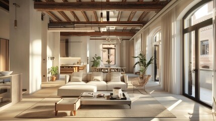 Renovated historical building with modern touches