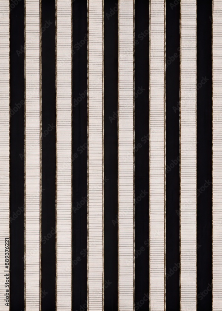 Wall mural Vertical black and white striped pattern.