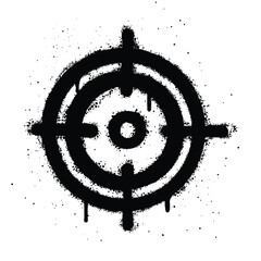 Graffiti spray Target isolated on white background