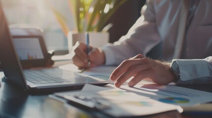 Financial accountant planner meeting business cousultation introduction