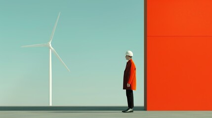 Illustrate innovative climate resilience practices in Micro Stock illustrations. Height Resolution Photo, , Minimalism,