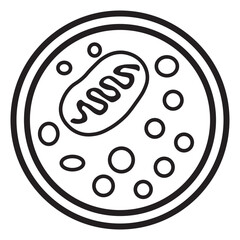 autophagosome line icon 