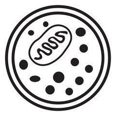 autophagosome line icon 