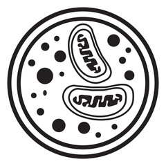 autophagosome line icon 