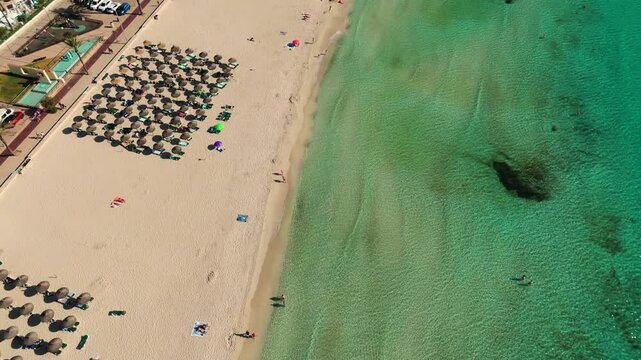Picturesque beach from Above, Mallorca