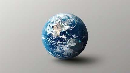 An Earth planet isolated on transparent