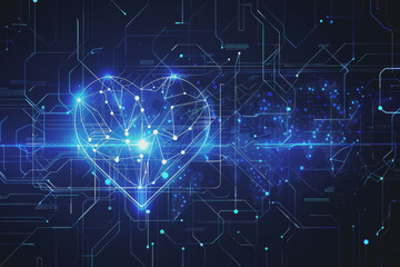 Obraz premium Healthcare, blue colors, abstract background, abstract modern, abstract technology.