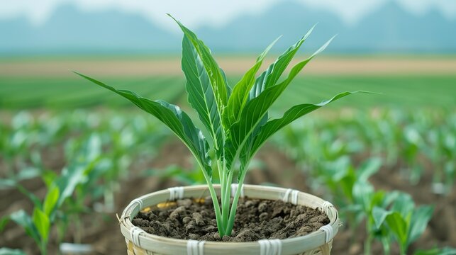 Highlight cooperative efforts in organic farming and their benefits for local communities in Micro Stock. Height Resolution Photo, , Minimalism,