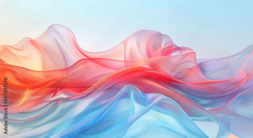 Poster generated by ai, smooth gradient background for web development