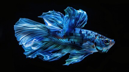 Blue Glass Fish isolate