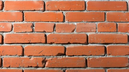 Obraz premium Red brick wall texture with rustic charm, perfect for depicting urban nostalgia and vintage architectural styles. Illustrater Image, Shiny, bright, beautiful , Minimalism,