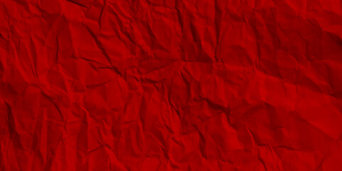Fototapeta premium Texture of wrinkled or crumpled paper illustration illustration vector. Textured paper color red. Use for label, card, banner etc. 