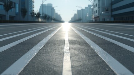 Seamless asphalt road texture with seamless transitions, great for large-scale urban planning and cityscape illustrations. Illustrater Image, Shiny, bright, beautiful , Minimalism,