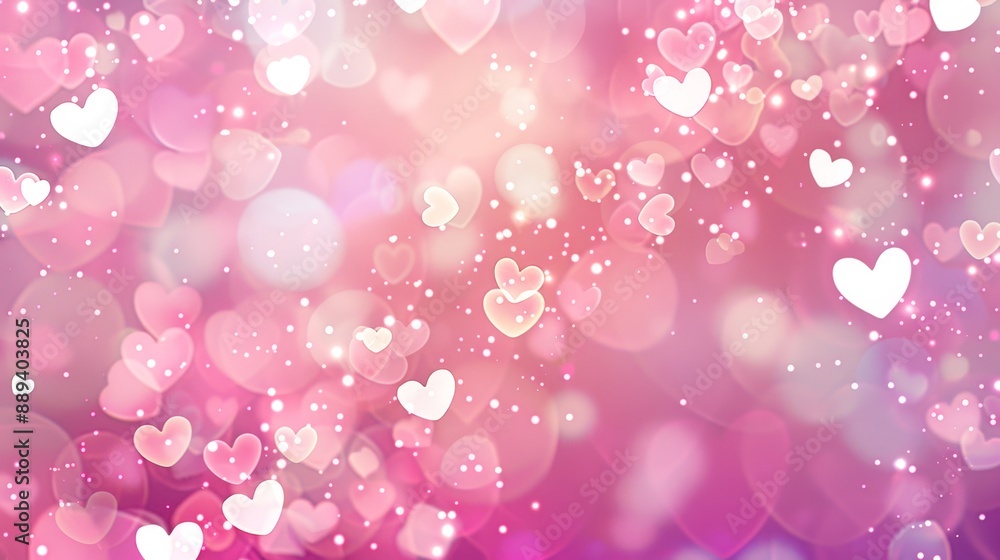 Aufkleber the background of this wallpaper has a beautiful bokeh effect with a pink color scheme.