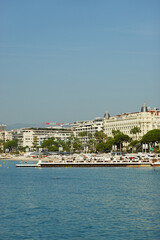 Fototapeta premium A harbour in the old town in Cannes, French Riviera
