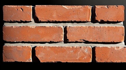Obraz premium Textured brick wall with weathered details, suitable for illustrating historical urban buildings and vintage architecture. Illustrater Image, Shiny, bright, beautiful , Minimalism,