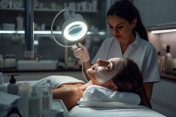 Treat yourself to a luxurious spa experience with a deluxe facial treatment by a skilled esthetician, providing relaxation and skin rejuvenation for a revitalized and refreshed look