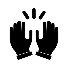 Obraz premium clapping hands vector icon