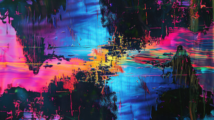 Abstract geometric glitch style vintage background wallpaper