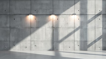 Sleek concrete wall texture with minimalistic patterns, perfect for depicting modern urban aesthetics and architectural details. Illustrater Image, Shiny, bright, beautiful , Minimalism,