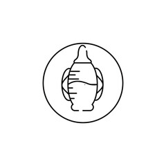 baby bib vector type icon