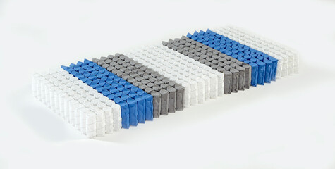 Box spring mattress studio photo