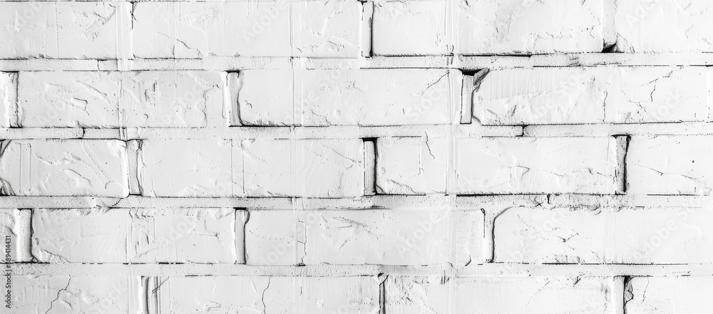 Poster for a web banner with copy space, i have used an abstract white brick wall texture as a background p
