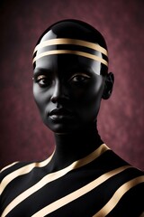 black and white portrait of a person