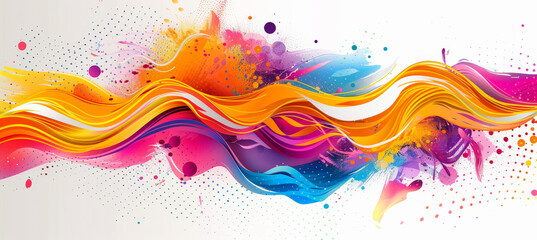 Lively Color Splash Artwork