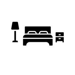 Bed icon template