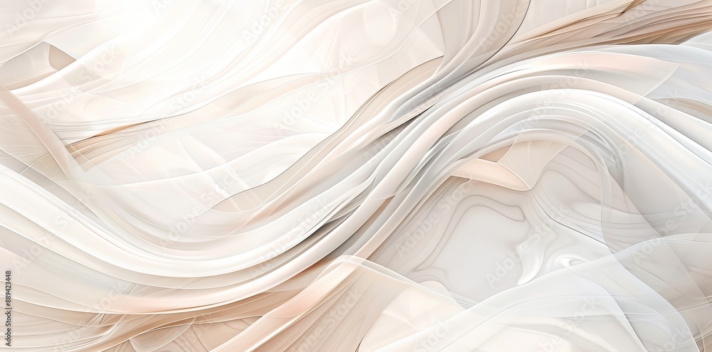 Poster the graphic design background features a modern soft curvy waves design in light gray, dim gray and 
