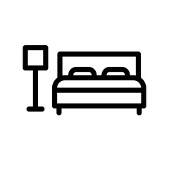 Bed icon template