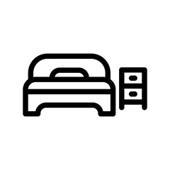 Bed icon template