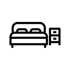 Bed icon template