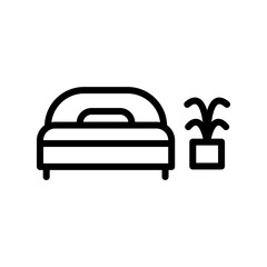Bed icon template
