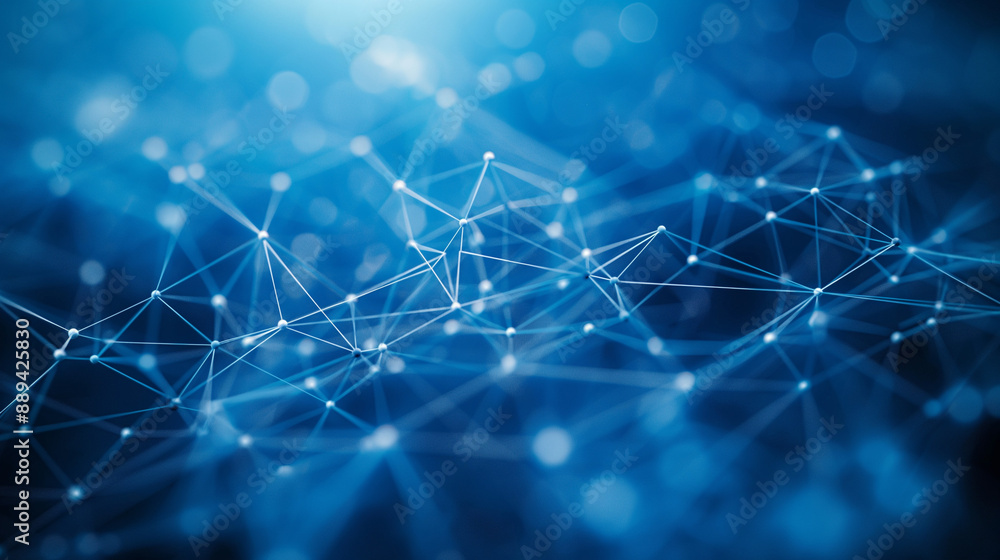 Poster a digital representation of a network or web. it consists of interconnected nodes, represented by wh