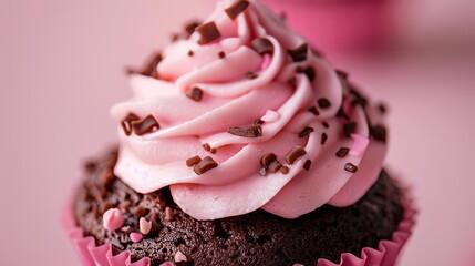 Close-up of a delicious-looking cupcake.