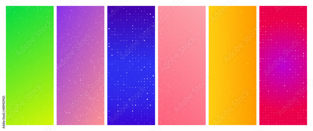 Poster abstract gradient geometric background with squares