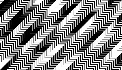 Black and white seamless halftone pattern. With sharp arrows shape for backgroud design and jersey printing. Fully editable vector element. Vector Format Illustration 