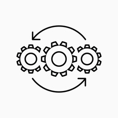 Obraz premium Operations sign. Vector illustration