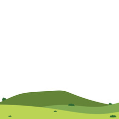 Fototapeta premium Green Field Illustration 