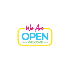 We Are Open