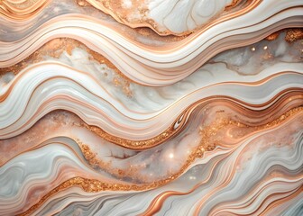 Obraz premium Abstract Marble Texture, orange, and Gold Colors - Luxurious Background Design Element