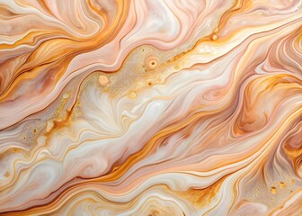 Obraz premium Abstract Marble Texture, orange, and Gold Colors - Luxurious Background Design Element