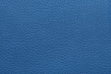 Natural, genuine blue leather texture, structure of glossy leatherette macro background