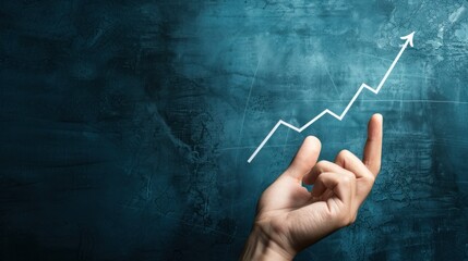 hand drawing graph on blackboard