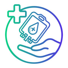 blood Line Gradient Icon